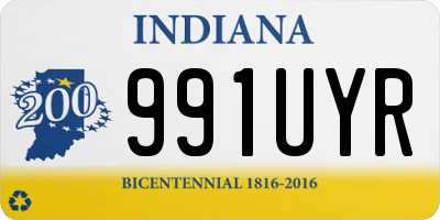 IN license plate 991UYR