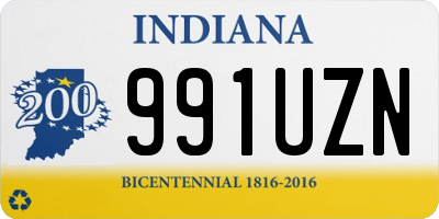 IN license plate 991UZN