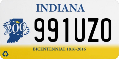 IN license plate 991UZO