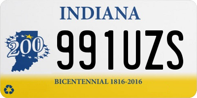 IN license plate 991UZS