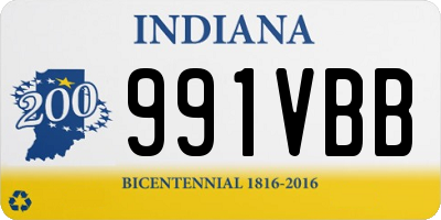 IN license plate 991VBB