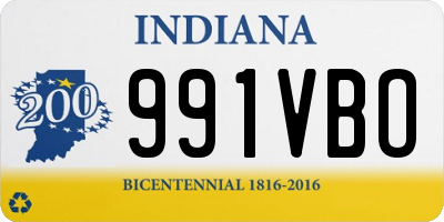 IN license plate 991VBO