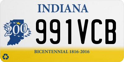 IN license plate 991VCB