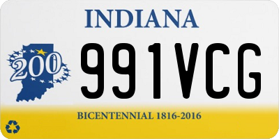 IN license plate 991VCG