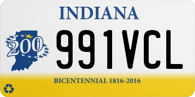 IN license plate 991VCL