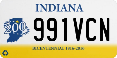 IN license plate 991VCN