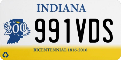 IN license plate 991VDS