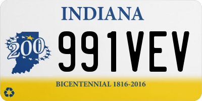 IN license plate 991VEV