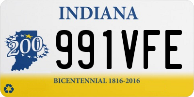 IN license plate 991VFE