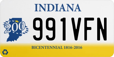 IN license plate 991VFN