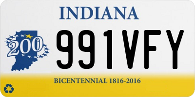 IN license plate 991VFY