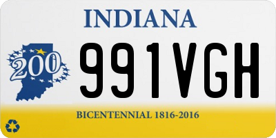 IN license plate 991VGH