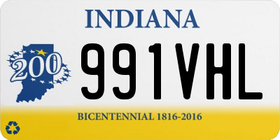 IN license plate 991VHL