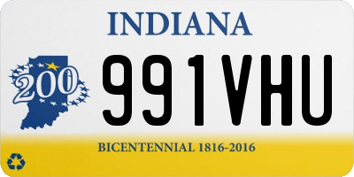 IN license plate 991VHU