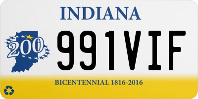 IN license plate 991VIF