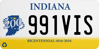IN license plate 991VIS