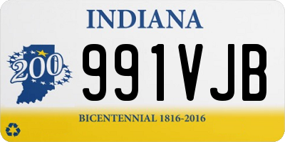 IN license plate 991VJB