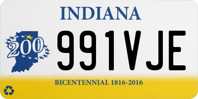 IN license plate 991VJE