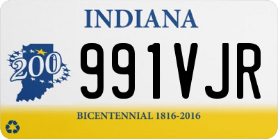 IN license plate 991VJR