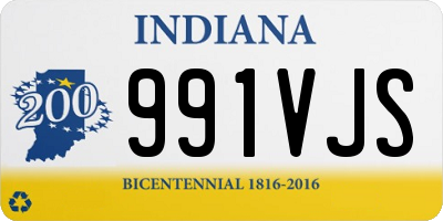 IN license plate 991VJS