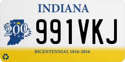 IN license plate 991VKJ