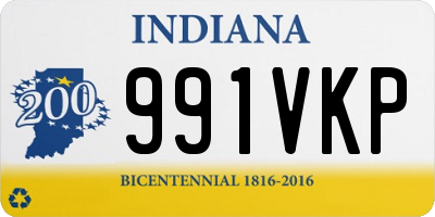 IN license plate 991VKP