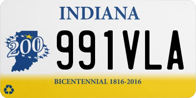 IN license plate 991VLA