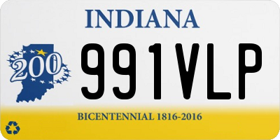 IN license plate 991VLP