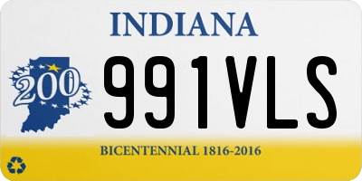 IN license plate 991VLS