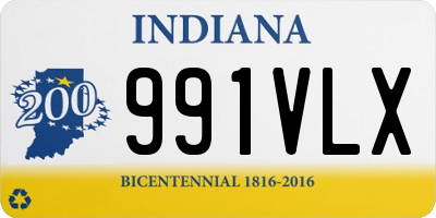 IN license plate 991VLX