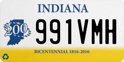 IN license plate 991VMH