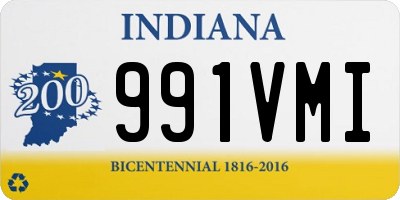 IN license plate 991VMI