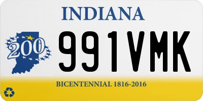 IN license plate 991VMK