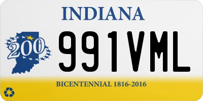 IN license plate 991VML