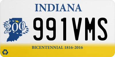 IN license plate 991VMS