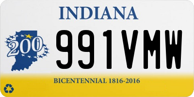 IN license plate 991VMW