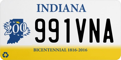 IN license plate 991VNA