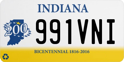 IN license plate 991VNI