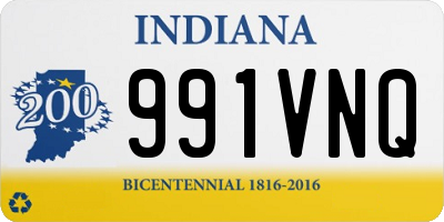 IN license plate 991VNQ