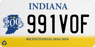 IN license plate 991VOF