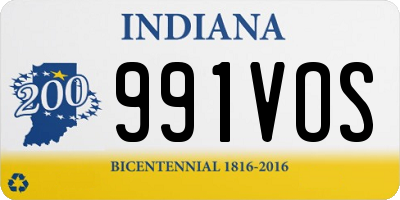 IN license plate 991VOS