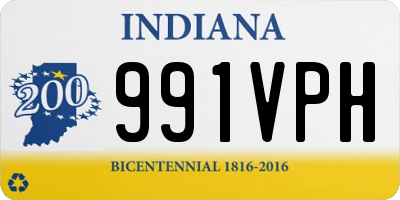 IN license plate 991VPH