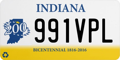 IN license plate 991VPL