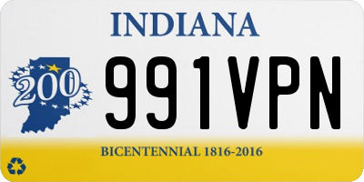 IN license plate 991VPN