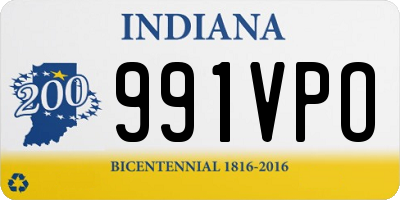 IN license plate 991VPO