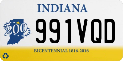 IN license plate 991VQD