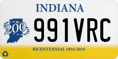 IN license plate 991VRC