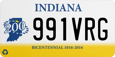 IN license plate 991VRG