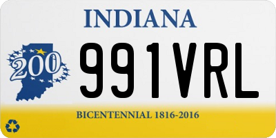 IN license plate 991VRL