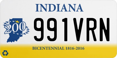 IN license plate 991VRN